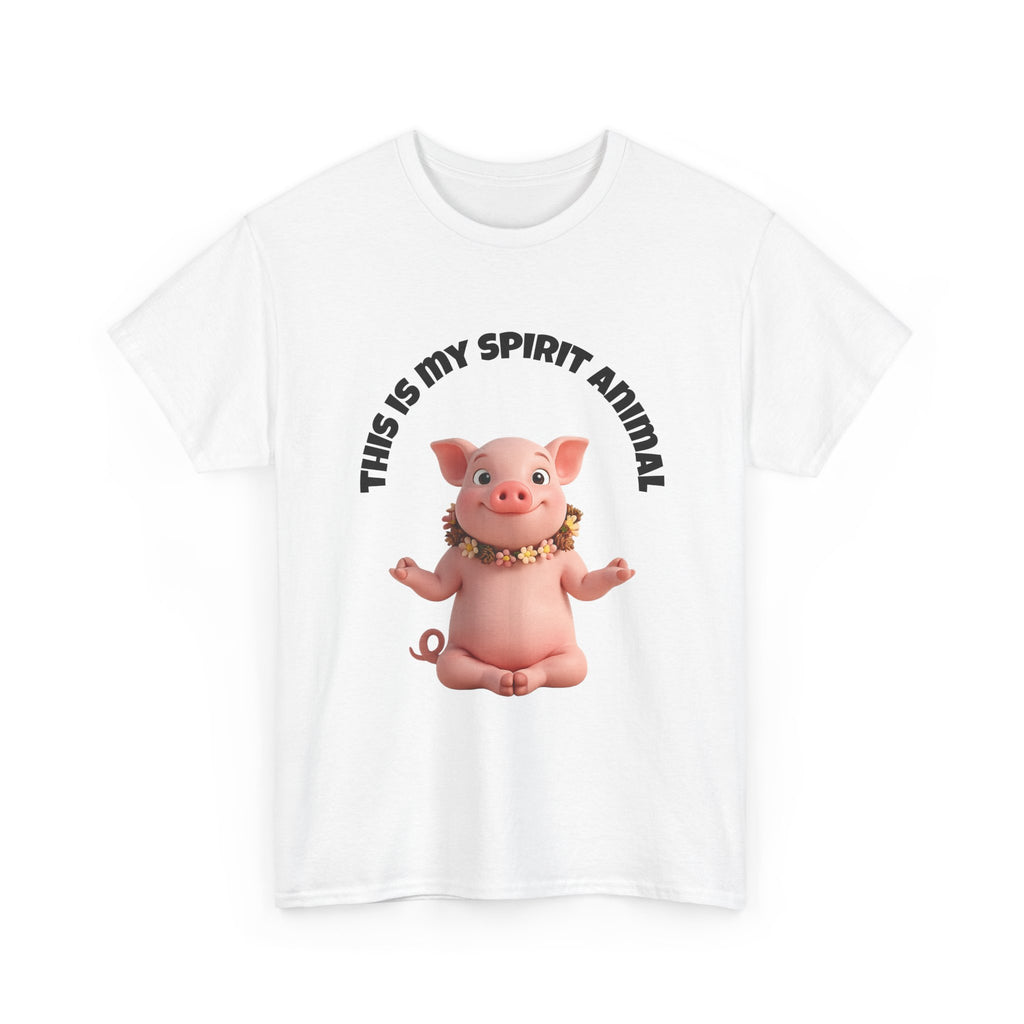 Pig Spirit Animal T-Shirt — "This Is My Spirit Animal" Cute Pig Tee