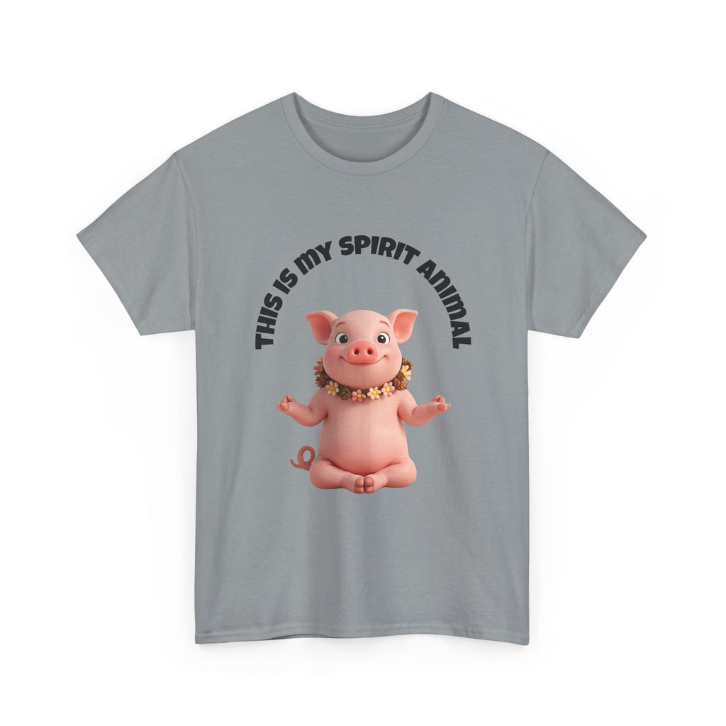 Pig Spirit Animal T-Shirt — "This Is My Spirit Animal" Cute Pig Tee