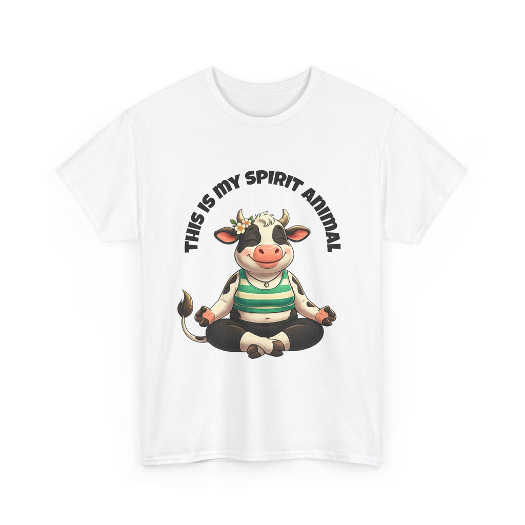 Cow Spirit Animal T-Shirt — "This Is My Spirit Animal" Cute Cow Tee