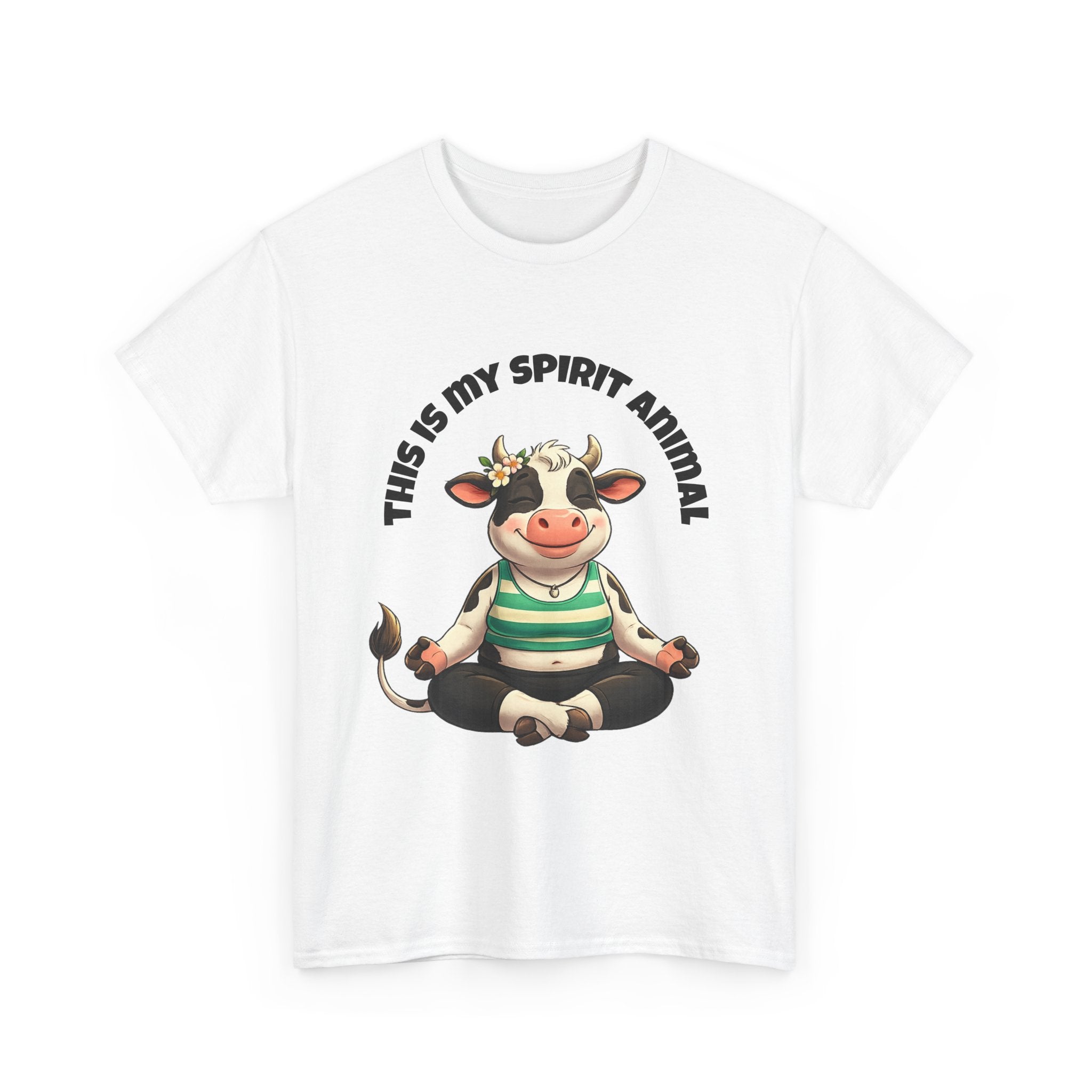 Cow Spirit Animal T-Shirt — "This Is My Spirit Animal" Cute Cow Tee