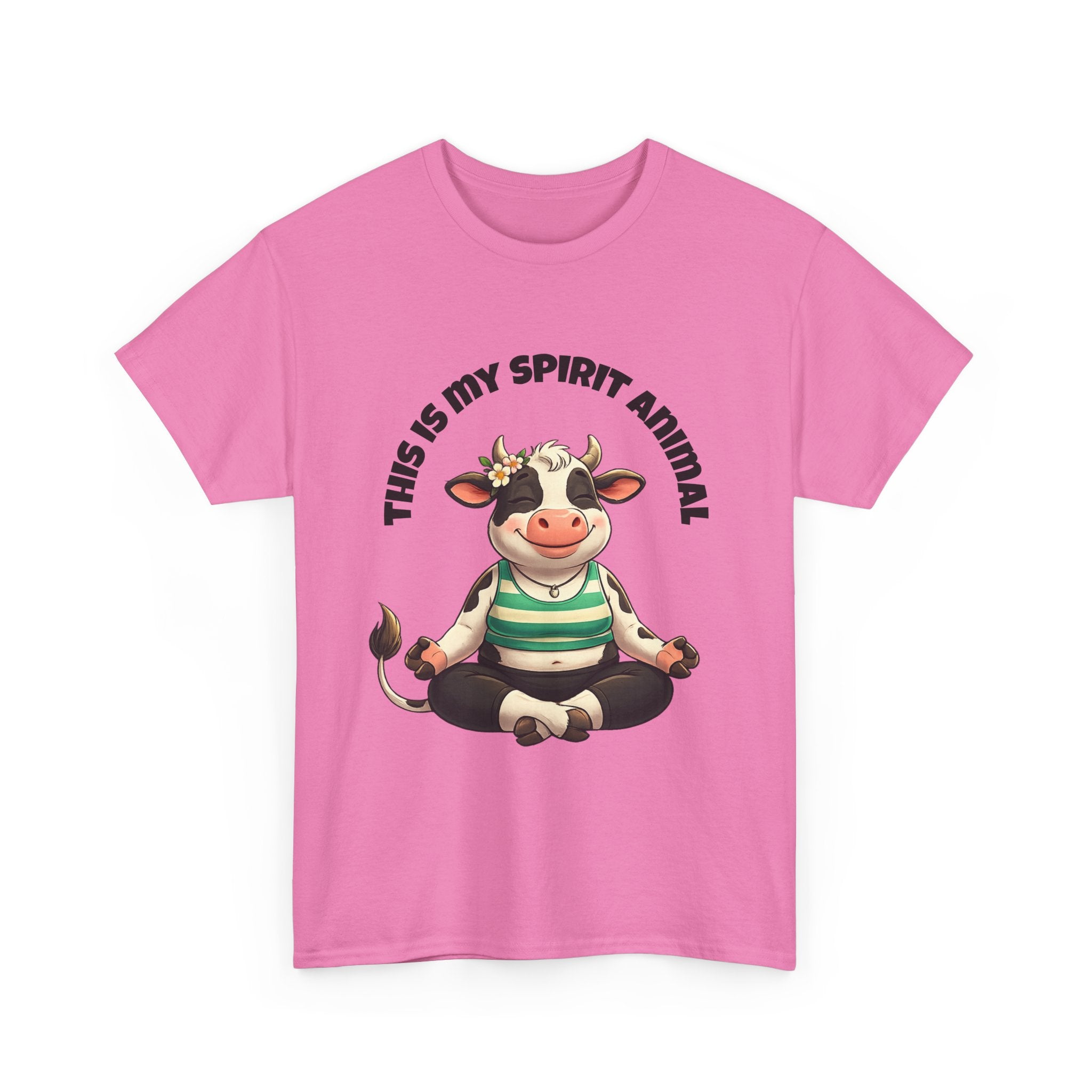 Cow Spirit Animal T-Shirt — "This Is My Spirit Animal" Cute Cow Tee