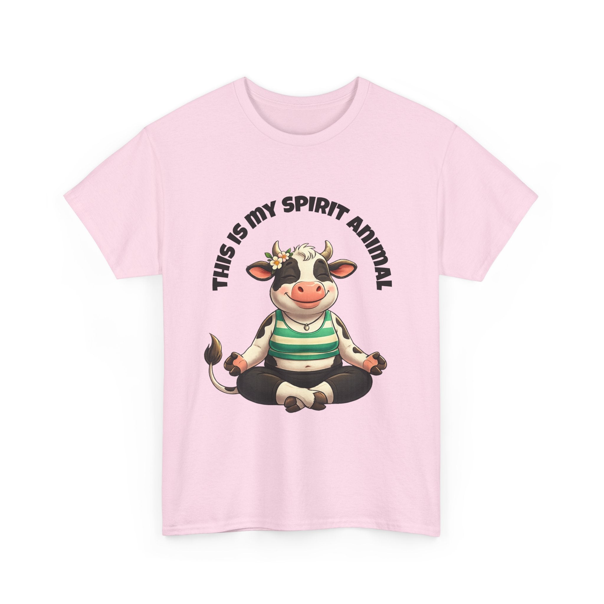 Cow Spirit Animal T-Shirt — "This Is My Spirit Animal" Cute Cow Tee