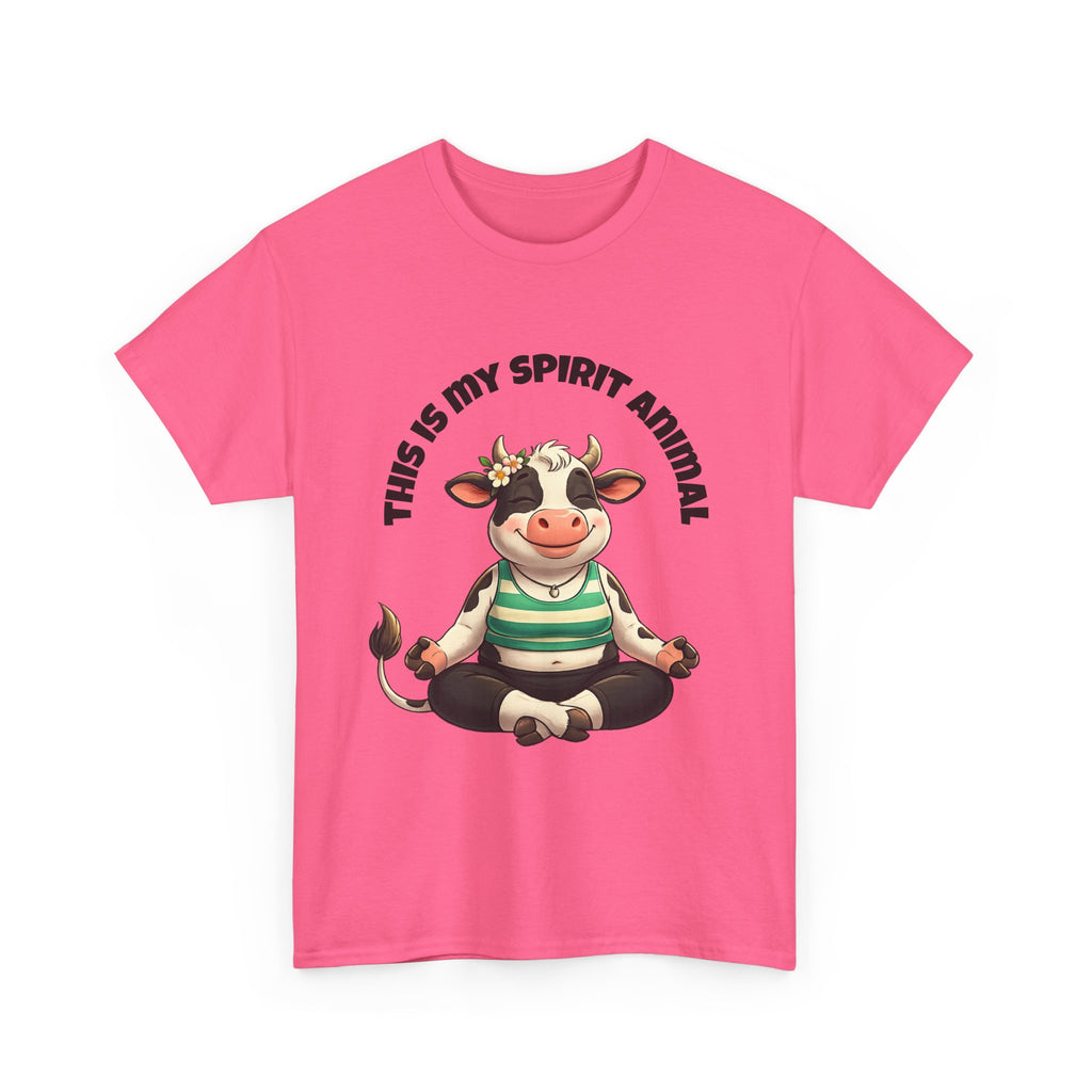 Cow Spirit Animal T-Shirt — "This Is My Spirit Animal" Cute Cow Tee