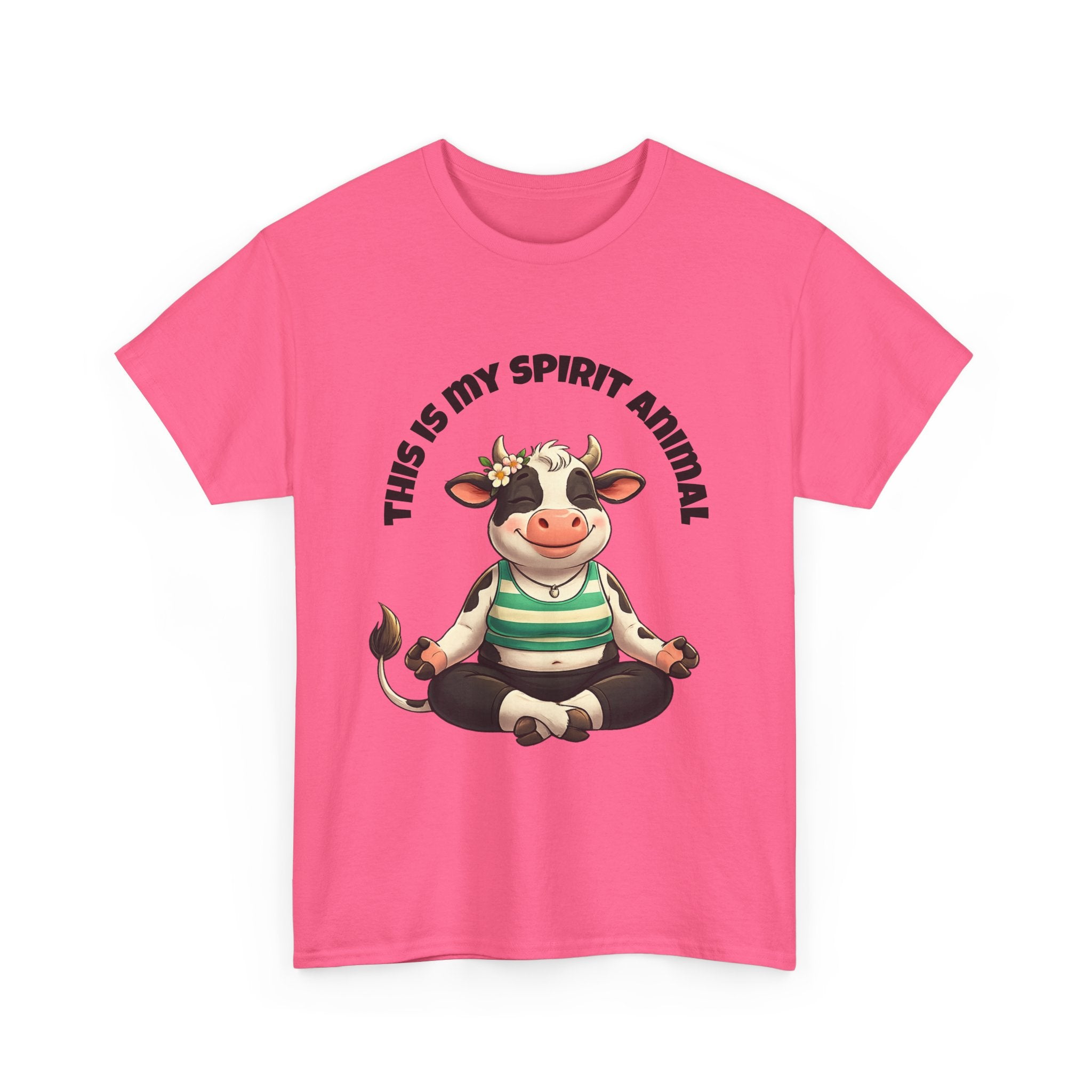 Cow Spirit Animal T-Shirt — "This Is My Spirit Animal" Cute Cow Tee