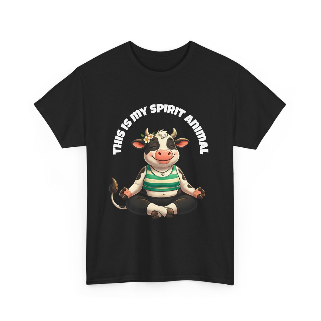 Cow Spirit Animal T-Shirt — "This Is My Spirit Animal" Cute Cow Tee