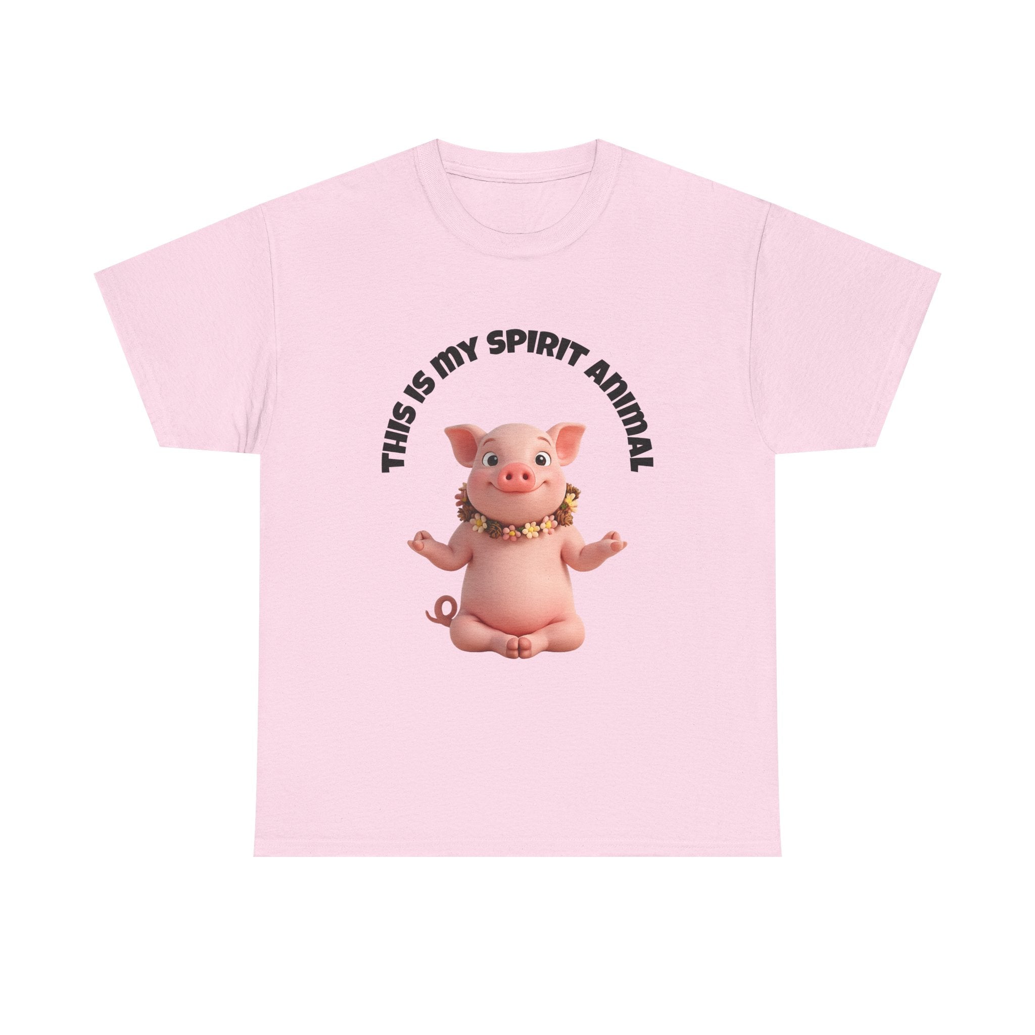 Pig Spirit Animal T-Shirt — "This Is My Spirit Animal" Cute Pig Tee