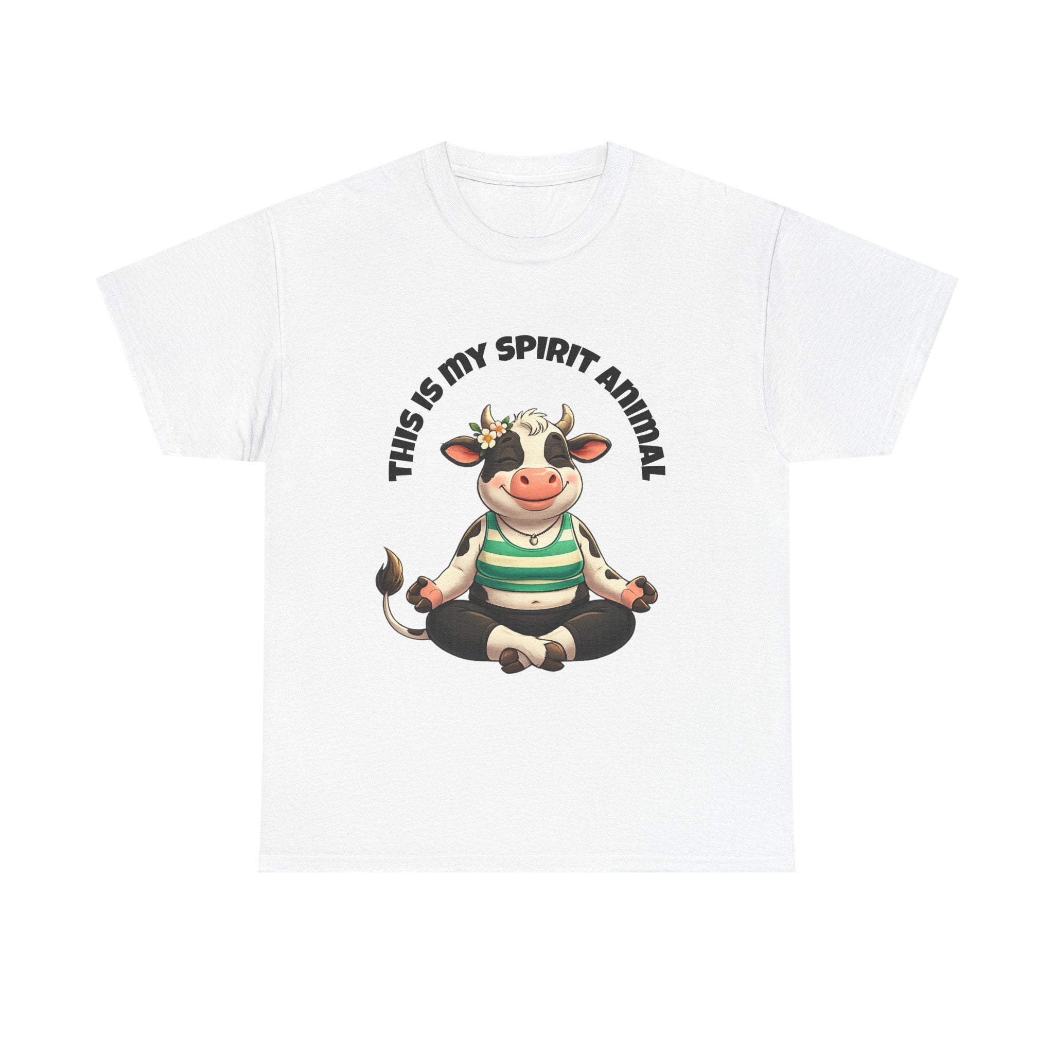 Cow Spirit Animal T-Shirt — "This Is My Spirit Animal" Cute Cow Tee