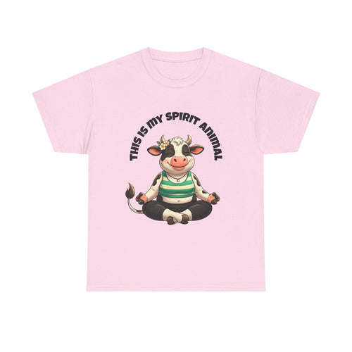 Cow Spirit Animal T-Shirt — "This Is My Spirit Animal" Cute Cow Tee