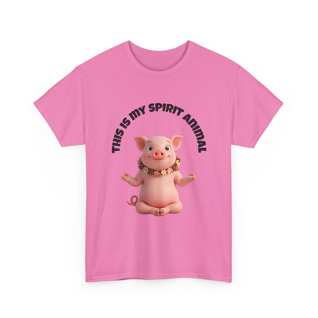 Pig Spirit Animal T-Shirt — "This Is My Spirit Animal" Cute Pig Tee