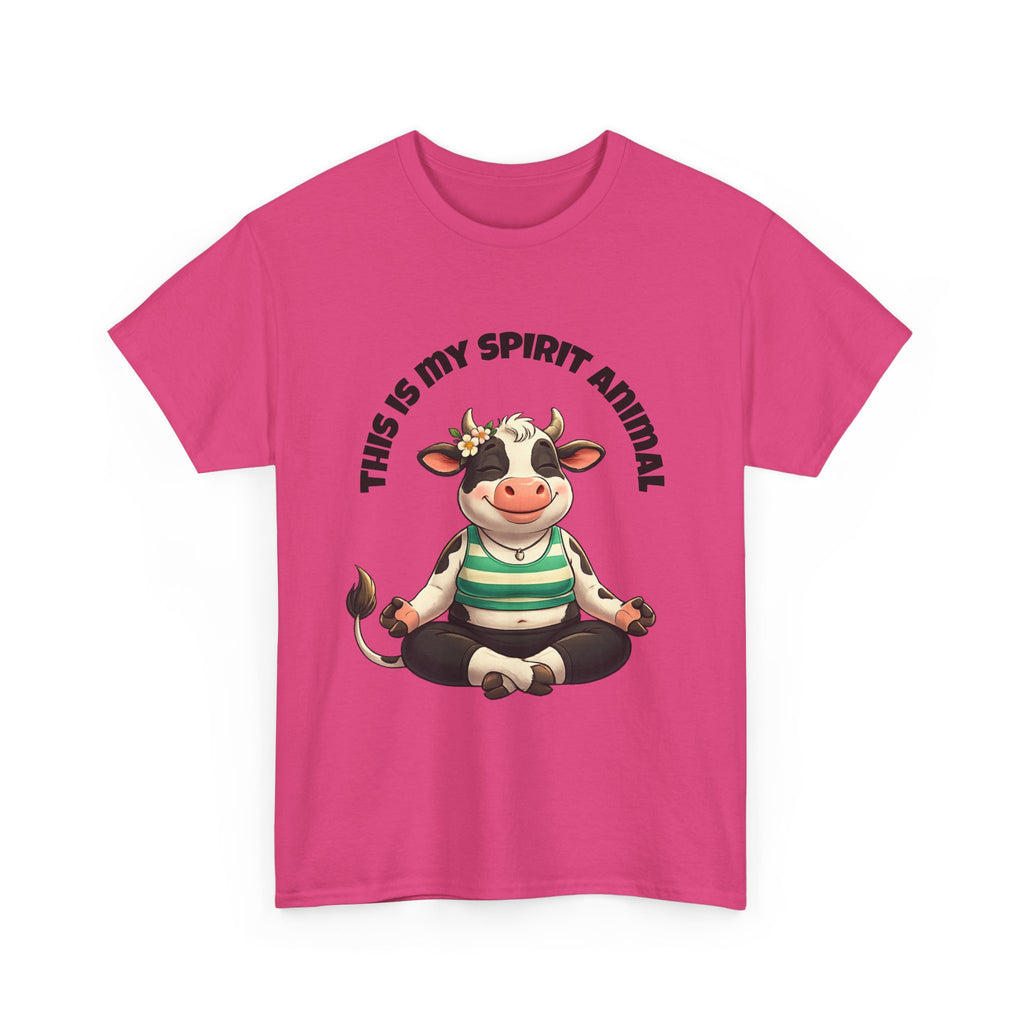 Cow Spirit Animal T-Shirt — "This Is My Spirit Animal" Cute Cow Tee