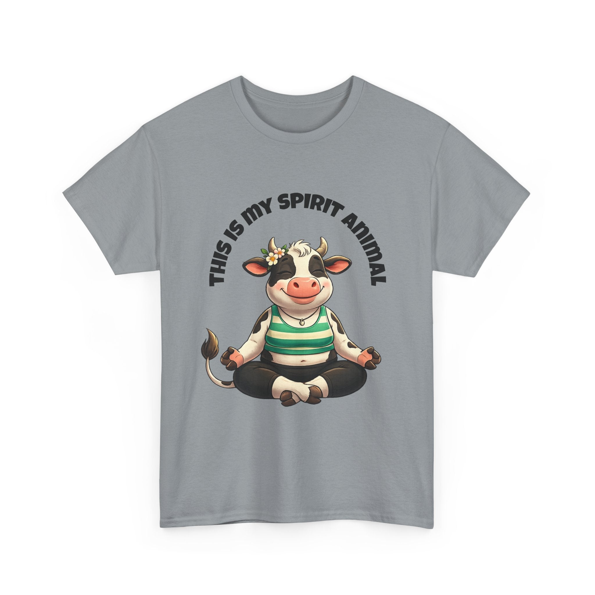 Cow Spirit Animal T-Shirt — "This Is My Spirit Animal" Cute Cow Tee