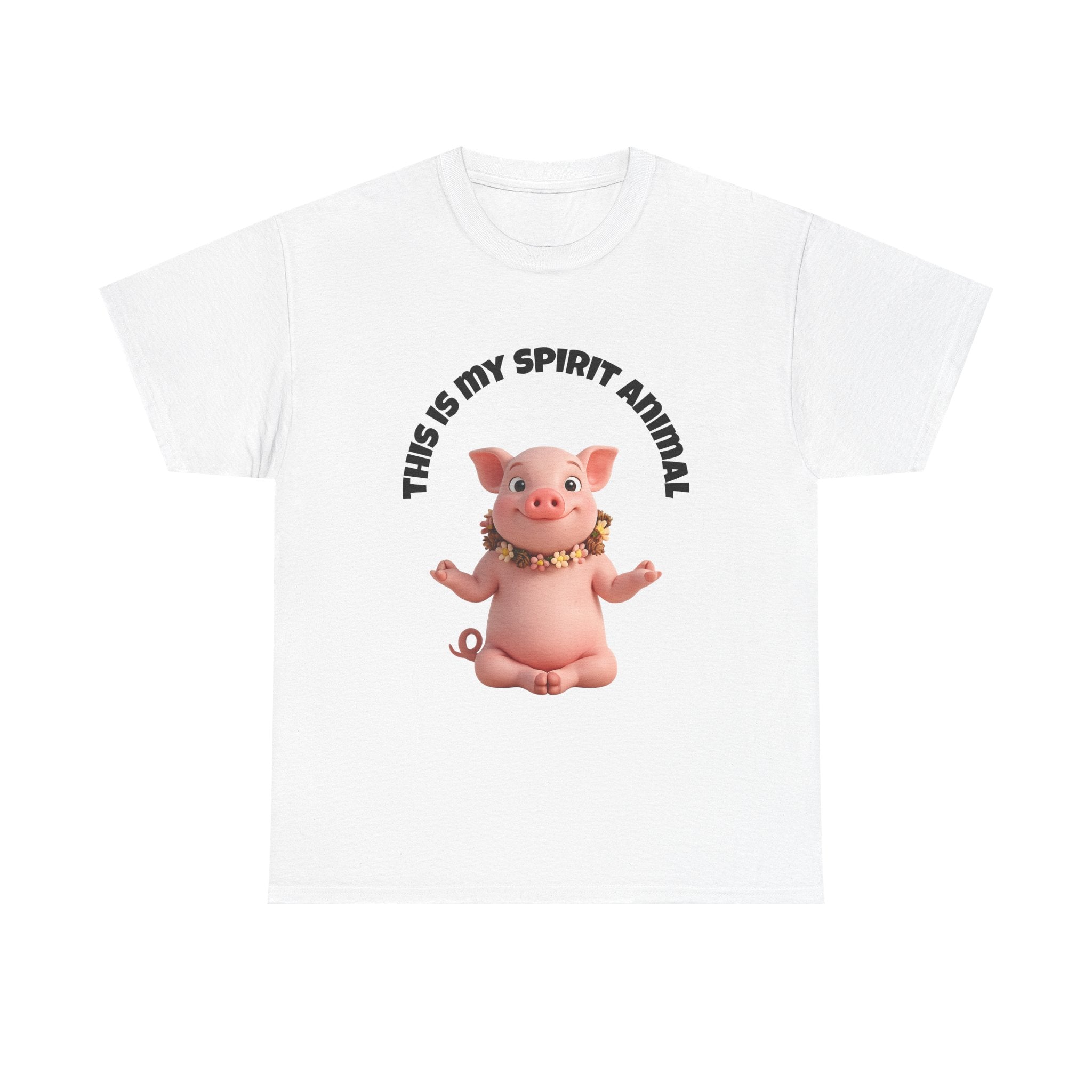 Pig Spirit Animal T-Shirt — "This Is My Spirit Animal" Cute Pig Tee