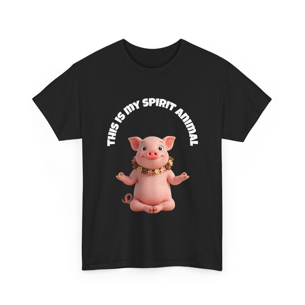 Pig Spirit Animal T-Shirt — "This Is My Spirit Animal" Cute Pig Tee
