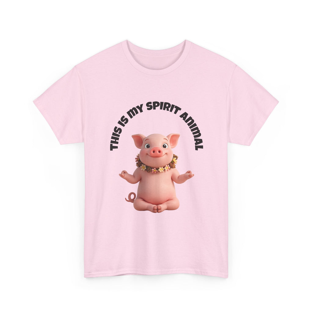 Pig Spirit Animal T-Shirt — "This Is My Spirit Animal" Cute Pig Tee