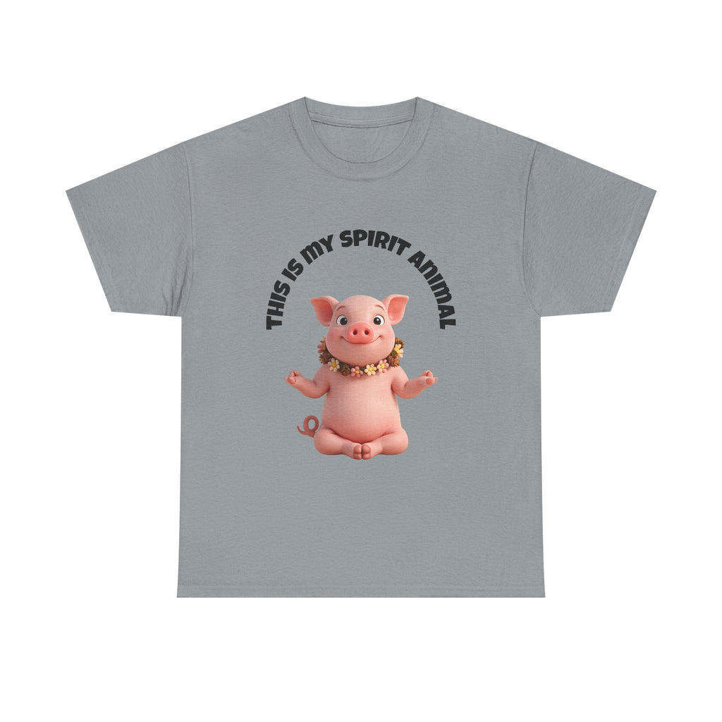 Pig Spirit Animal T-Shirt — "This Is My Spirit Animal" Cute Pig Tee